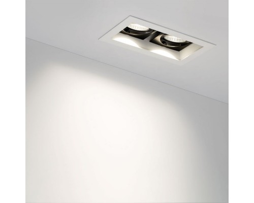 Светильник CL-KARDAN-S180x102-2x9W Warm (WH, 38 deg) 024127 Arlight