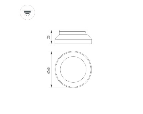 Вставка SP-POLO-R65 (BK, 3-3) 024244 Arlight