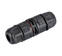 Коннектор прямой NEO-CON-I-2pin-BK (3-7mm, IP67) 024936 Arlight