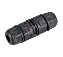 Коннектор прямой NEO-CON-I-2pin-BK (3-7mm, IP67) 024936 Arlight