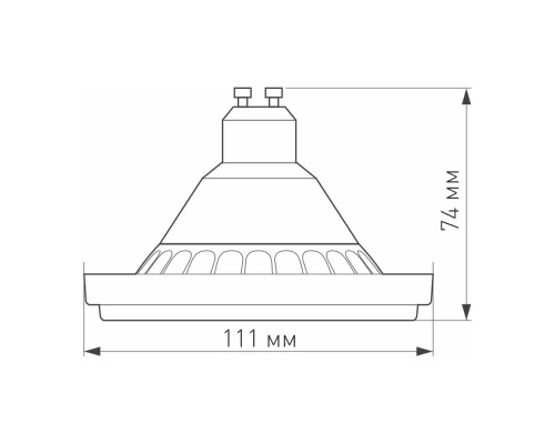 Лампа AR111-UNIT-GU10-15W-DIM Day4000 (WH, 24 deg, 230V) 025628 Arlight
