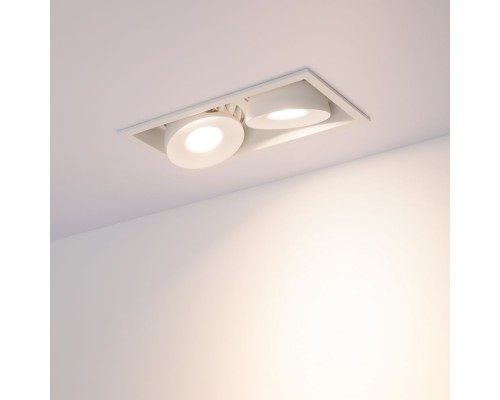 Светильник CL-SIMPLE-S148x80-2x9W Warm3000 (WH, 45 deg) 026876 Arlight