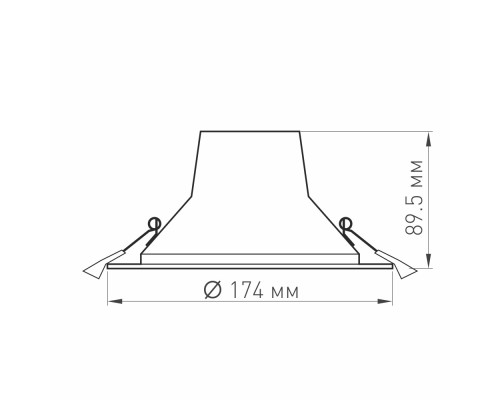 Светильник LTD-LEGEND-R175-20W Day4000 (WH, 50 deg) 027313(1) Arlight
