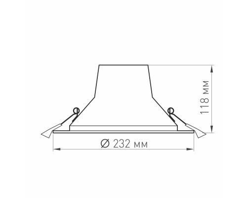 Светильник LTD-LEGEND-R230-35W Day4000 (WH, 50 deg) 027319(1) Arlight