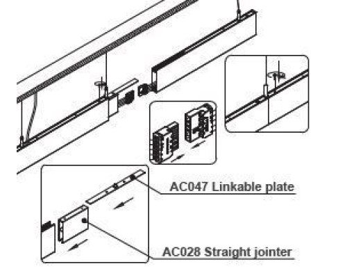 Коннектор прямой ALT-LINEAIR-FLAT-CON-I-2094 (ANOD) 030293 Arlight
