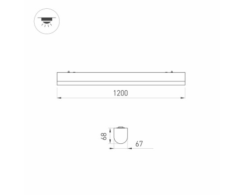 Светильник ALT-LARGO-1200-30W Day4000 (WH, 120 deg, 230V) 030991 Arlight