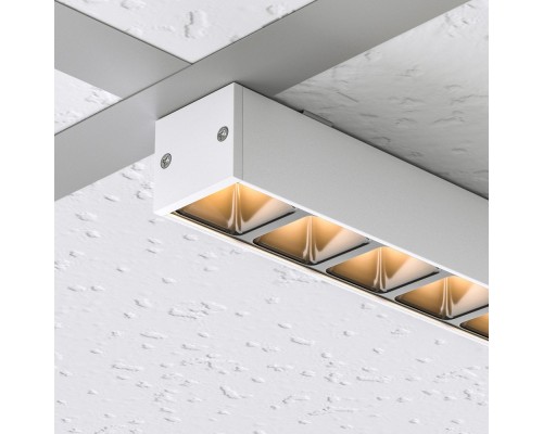 Светильник SNAP-STARLINE-LASER-S600-13W Warm3000 (WH-BK, 80 deg, 48V) 031570 Arlight