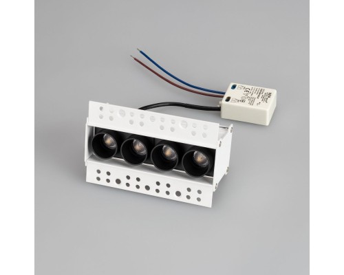 Светильник MS-ORIENT-BUILT-TRIMLESS-TC-S38x127-10W Day4000 (WH-BK, 30 deg, 230V) 032224 Arlight