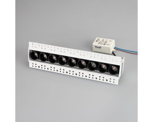 Светильник MS-ORIENT-BUILT-TRIMLESS-TC-S38x277-20W Day4000 (WH-BK, 30 deg, 230V) 032226 Arlight