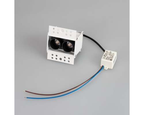 Светильник MS-ORIENT-BUILT-TRIMLESS-TC-S38x67-5W Day4000 (WH-BK, 30 deg, 230V) 032228 Arlight