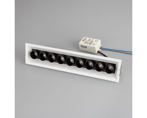 Светильник MS-ORIENT-BUILT-TURN-TC-S67x300-20W Day4000 (WH-BK, 30 deg, 230V) 032231 Arlight