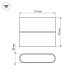 Светильник SP-WALL-FLAT-S110x90-2x3W Day4000 (GR, 120 deg, 230V) 032411 Arlight