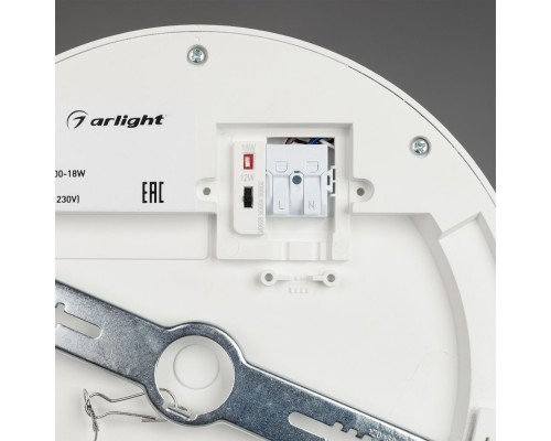 Светильник CL-FIOKK-R220-18W Day4000-MIX (WH, 120 deg, 230V) 033445 Arlight
