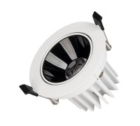 Светильник MS-FORECAST-BUILT-TURN-R102-12W Day4000 (WH-BK, 32 deg, 230V) 033659 Arlight