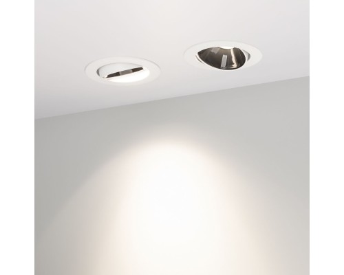 Светильник MS-FORECAST-BUILT-TURN-R102-12W Day4000 (WH-BK, 32 deg, 230V) 033659 Arlight