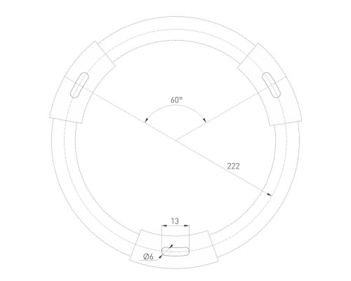Светильник SP-RONDO-R500-50W Warm3000 (BK, 120 deg, 230V) 034819 Arlight