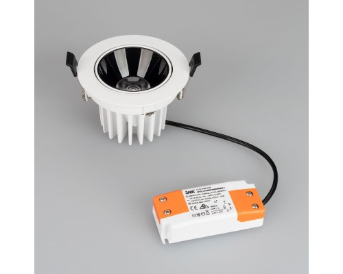 Светильник MS-FORECAST-BUILT-TURN-R102-12W Warm3000 (WH-BK, 32 deg, 230V) 035449 Arlight