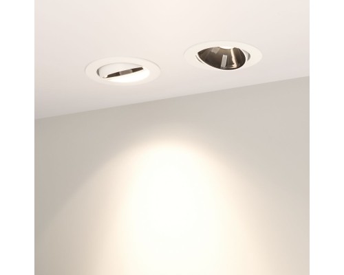 Светильник MS-FORECAST-BUILT-TURN-R102-12W Warm3000 (WH-BK, 32 deg, 230V) 035449 Arlight