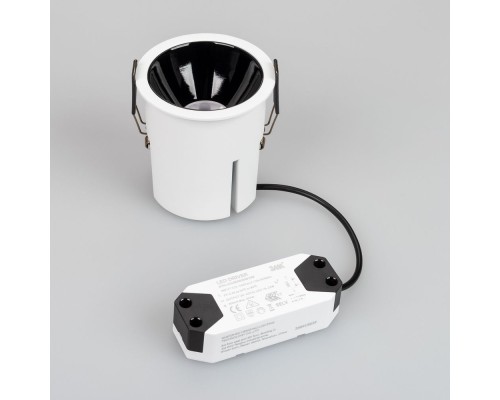Светильник MS-ATLAS-BUILT-R90-25W Warm3000 (WH-BK, 30 deg, 230V) 035457 Arlight