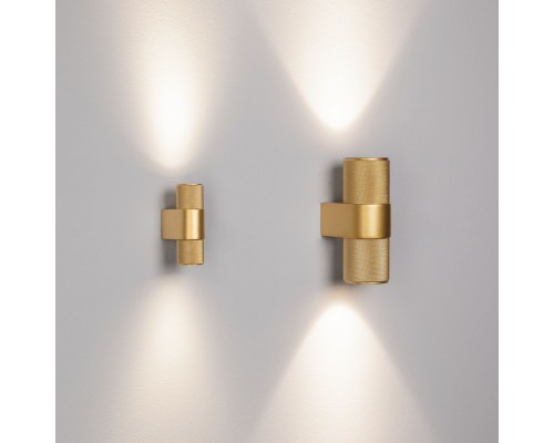 Светильник SP-SPICY-WALL-MINI-TWIN-S104x39-2x3W Day4000 (GD, 40 deg, 230V) 035563 Arlight