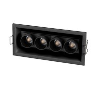 Светильник MS-ORIENT-BUILT-TURN-TC-S67x150-10W Warm3000 (BK-BK, 30 deg, 230V) 037208 Arlight